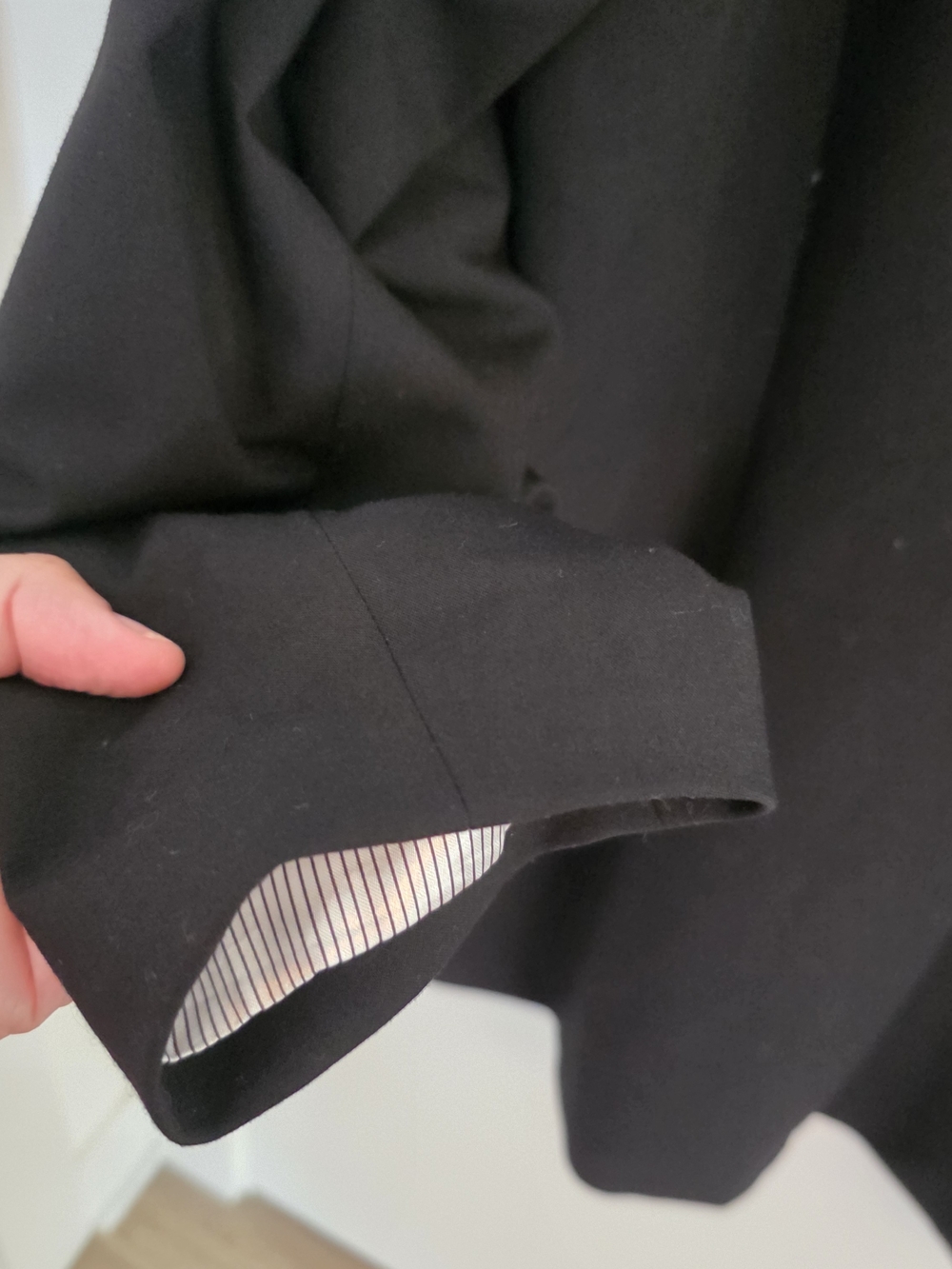 Calvin Klein Black Longline Open-Front BLAZER / JACKET - Picture 11 of 15